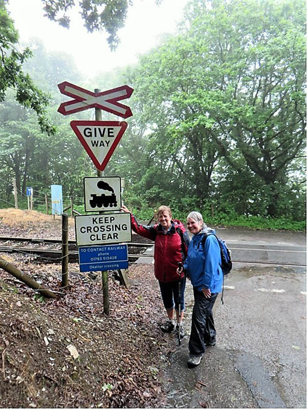 Jo__Maureen_about_to_cross_the_railway_line_between_Gunnislake__Calstock.jpg
